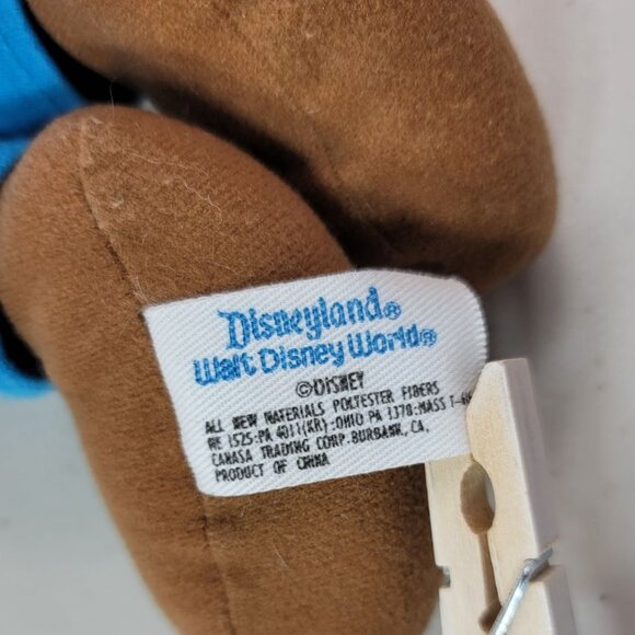 2/$15 Disneyland Parks Goofy Plush Soft Doll 14" Floppy Green Hat Pants Vintage - Picture 8 of 10